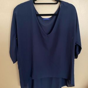 Sweet Claire Navy Blue blouse top